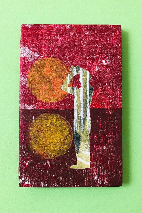 Holzschnitt-Collage von Anneliese Hirschvogl