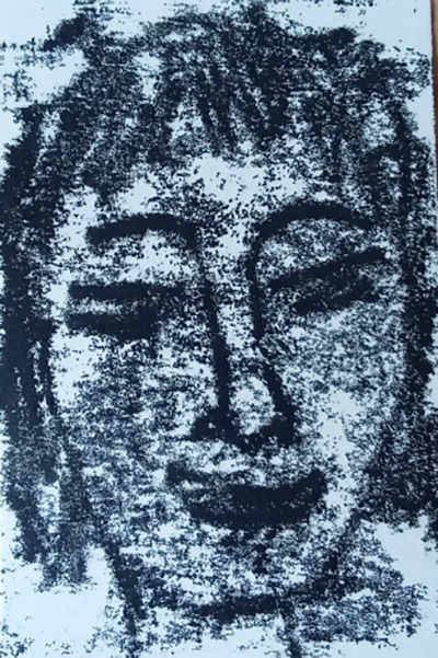 Monotypie von Gisela Frank
