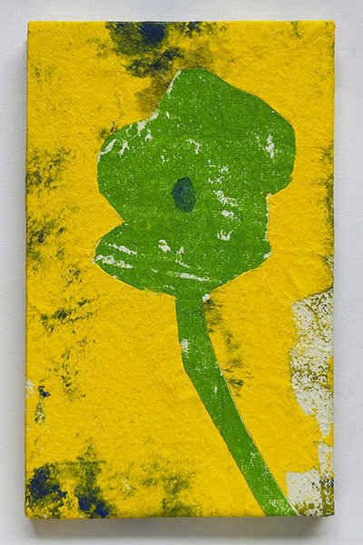 Holzschnitt-Collage von Anneliese Hirschvogl