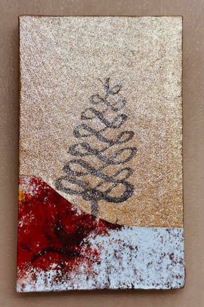 Holzschnitt-Collage von Anneliese Hirschvogl