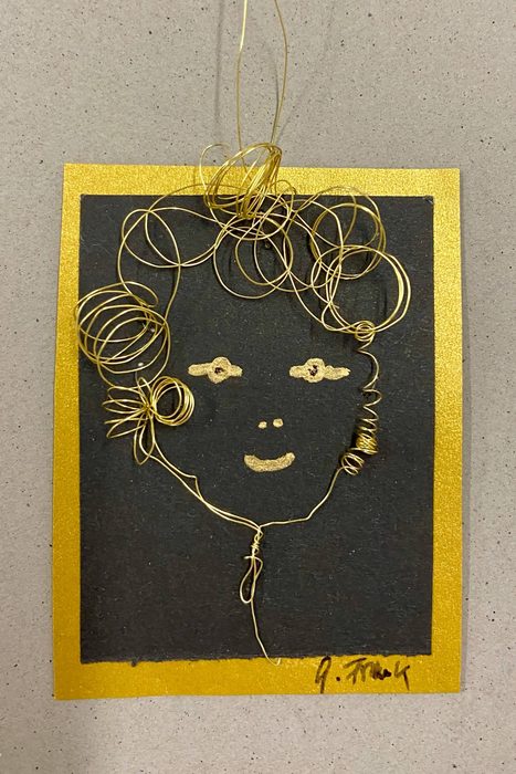 Mädchengesicht von Gisela Frank (Collage)