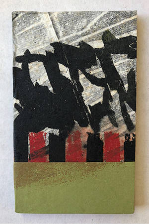 Holzschnitt/Collage von Anneliese Hirschvogl