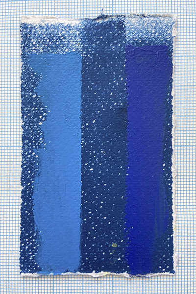 Linoldruck übermalt von Katinka Molde