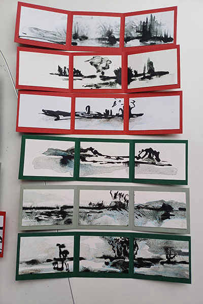 Tuschezeichnung von Jeannette Scheidle