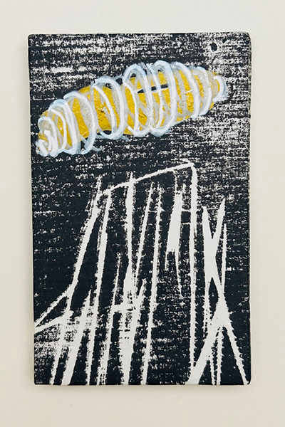 Holzschnitt/Collage von Anneliese Hirschvogl