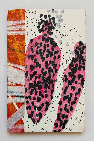 Holzschnitt/Collage von Anneliese Hirschvogl