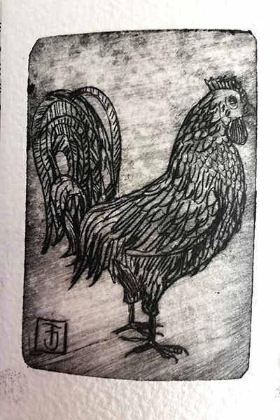 Radierung von Jo Thoma