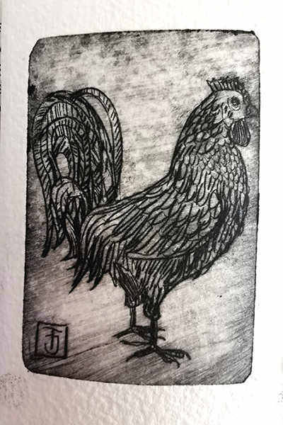 Radierung von Jo Thoma