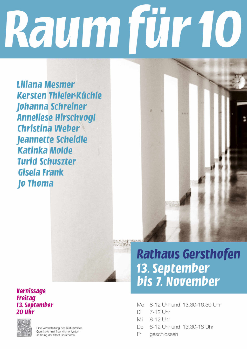 Plakat Raum für 10 Gersthofen